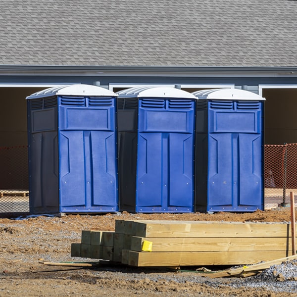 what is the maximum capacity for a single porta potty in Custer MI